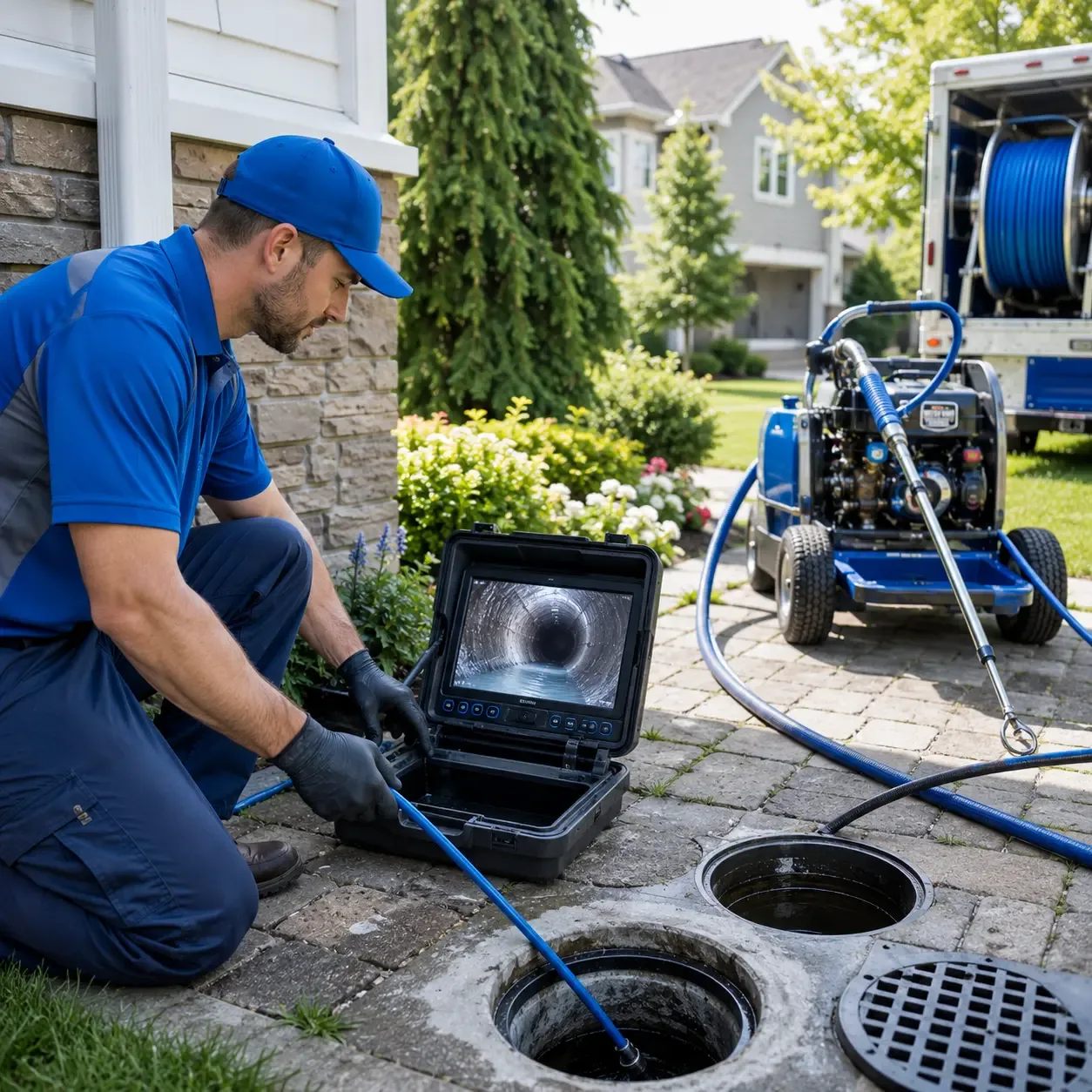 Outdoor drain cleaning professionals serving Roulette, PA